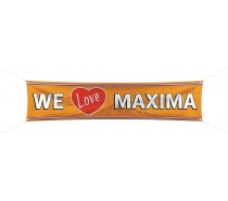 Oranje: Bannier We love Maxima 180x40